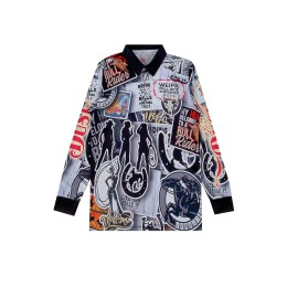 Personal design men's long-sleeved sublimation whole piece printing bullfighting Polo shirt sublimation P1582 Personal design men's long-sleeved sublimation whole piece printing bullfighting Polo shirt sublimation P1582
